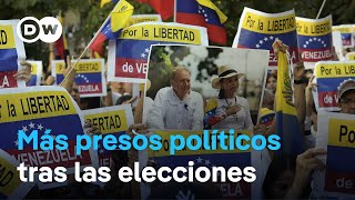 Alertan de un aumento de reclusos políticos tras las presidenciales en Venezuela [upl. by Einneg]