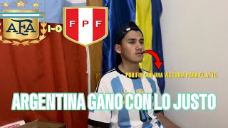 REACCIÓN DE ARGENTINA 10 PERÚ [upl. by Rimidalg]