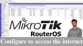 How to setup MikroTik to access the Internet  ISP Configuration  MikroTik CCR 1009 [upl. by Bremble]