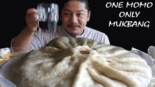 Eating Only One MOMO  One HUGE MOMO  One MOMO MUkbang [upl. by Powel]