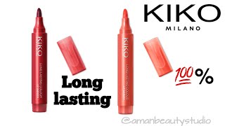 kiko Lip Marker Review  kiko lip marker  Amanbeautystudio [upl. by Florine]