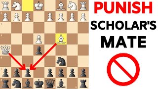 The Most Brutal Way to PUNISH Scholars Mate Trick [upl. by Ardnaek]