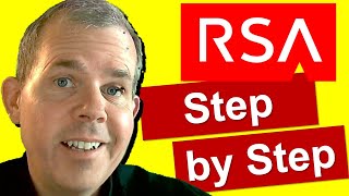 RSA algorithm step by step example [upl. by Goran]