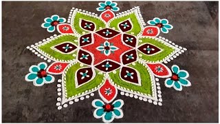 Karthigai Deepam Special Rangoli Design 2024 Rangoli  New  Easy  Sashti Pooja  Kolam  Festival [upl. by Artimed386]