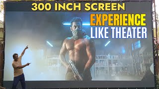 Wzatco Alpha 3 Projector 300 Inch Screen Test And Review By Technical Reaction [upl. by Warner]