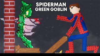 Green Goblin vs Spiderman in People Playground [upl. by Dnalrah]