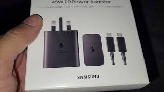 Samsung 45W PD Power Adaptor 🔋 [upl. by Brandise904]