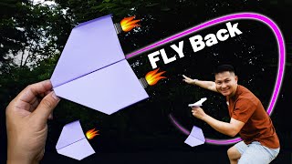 Learn how to fold a paper airplane that flies back to you [upl. by Marucci777]