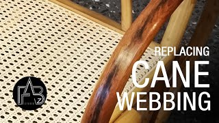 Pressed Cane Webbing Mesh Replacing [upl. by Nnel930]