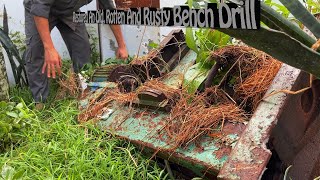 I Restored An Old Rotten And Rusty Bench Drill To Make It Brand New  The Magic Of Restoration [upl. by Enneirda431]