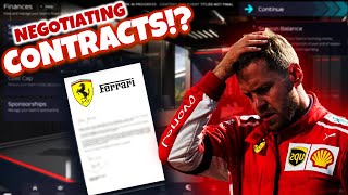 HOW TO NEGOTIATE CONTRACTS  F1 MANAGER 22 [upl. by Rakso462]