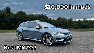 MK7 VW Golf Alltrack WalkAround amp Mod List 10K in Mods [upl. by Oranneg]