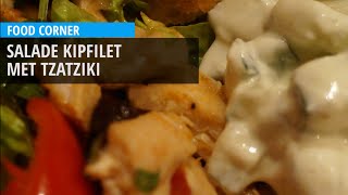 Salade met kip cajun en tzatziki [upl. by Yenahpets269]