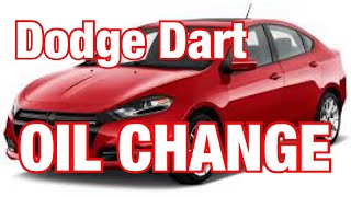 2013 Dodge Dart Oil Change  14L MultiAir Turbo Fiat Abarth [upl. by Demp]