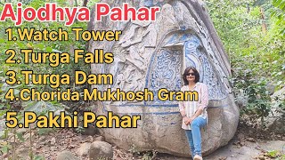 Ajodhya Pahar next day visit Turga Falls amp Dam Chorida Mukhosh Gram  Pakhi Pahar [upl. by Leamiba]