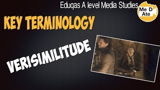 A Level Media Terminology Revision  Verisimilitude [upl. by Amora]