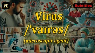 n Virus meaning microscopic agent with 5 examples [upl. by Trina]