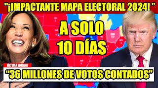 ¡RESULTADOS INESPERADOS DE LA VOTACIÓN ANTICIPADA ¡Impactante Mapa Electoral 2024 Kamala vs Trump [upl. by Parris]