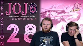 SOS Bros React  JoJos Bizarre Adventure Part 5 Episode 28  His Final Case [upl. by Enovahs260]