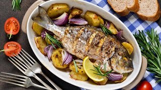 Recette DORADE AU FOUR 🌟 Poisson au four🌟 RECETTE DORADE 🌟baked fish recipe [upl. by Eentirb318]