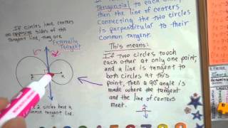 Internal External Common Tangent Circle Geometry 166 [upl. by Thornie856]