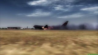 Plane Crash Las Vegas B777200ER [upl. by Ahtekal]