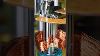 Wonderful motor winding production process😮 motor winding [upl. by Leventis]