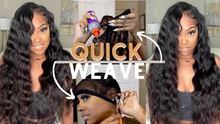 Flawless Side Part Quick Weave tutorial Beginners StepbyStep Guide ft Beauty Forever Hair [upl. by Ahsinyd340]