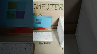 Using cardboard computer model🤗 Like and subscribe 🤩 [upl. by Lirpa]