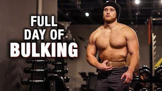 Full Day of Eating While BULKING OffSeason [upl. by Carmella662]