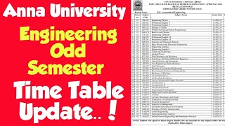 Anna University Engineering odd semester examination time table Update 2024Engineering king [upl. by Calloway761]