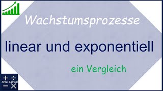 Wachstum Linear und Exponentiell  ein Vergleich [upl. by Naima414]