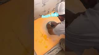 Tile shower waterproofing step by step how too Schluter pan [upl. by Higley789]