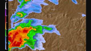 Doppler Radar  Hackleburg Alabama EF5 Tornado [upl. by Daphene671]