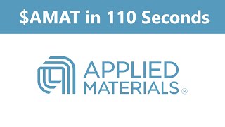 Applied Materials Stock in 110 Seconds [upl. by Eelame]