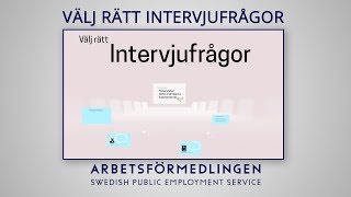 Välj rätt frågor till intervjun [upl. by Adnalu]