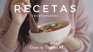 5 COMIDAS FÁCILES  MENÚ DIARIO 1  VEGANOVEGETARIANO [upl. by Intruok559]