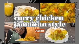 CURRY CHICKEN JAMAICA STYLE ASMR [upl. by Bettine]