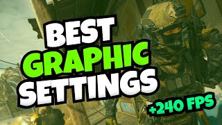 BEST Graphic Settings for WARZONE BOOST FPS Increase PERFORMANCE  Call of Duty Warzone [upl. by Saunder736]