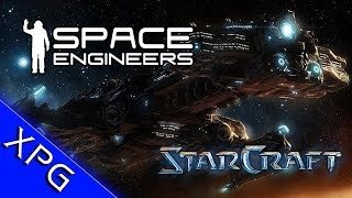 Space Engineers StarCraft Battlecruiser Community Build [upl. by Ahcurb]