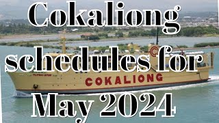 updated Cokaliong shipping lines schedule [upl. by Egrog]