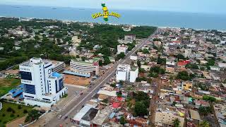 WEST AFRICA CITY DISCOVERY OF LOMÉ CAPITAL OF TOGO AERIAL VIEW OF THE CITY CITYSCAPE [upl. by Ahsen]