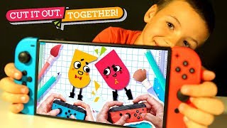 👬 Кока Плей vs ПАПА Челлендж  SnipperClips Nintendo Switch  Видео Игры для Детей [upl. by Olds]