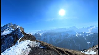 Skiing the Swiss Alps POV VillarsGryon 2023 [upl. by Nesiaj411]