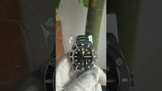 Cronos 37mm BB54 Vintage Diver Automatic Watches L6024 Matte Bezel show Video [upl. by Sadye]