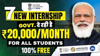 Best Internship Opportunity of 2024  Top 7 Internships for Students  Free Government Internships [upl. by Paff887]