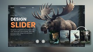 Create A Slider Crazy Effects Using HTML CSS And Javascript [upl. by Ahsatal]