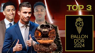 Top 3 Ballon dor 2024 Ronaldo Bellingham amp Vinicius ► GoalsAssistsTrophies amp Others Update ● HD [upl. by Tayib]