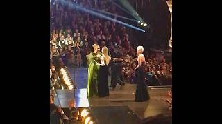 Adele bows to Celine Dion accepting her Grammy making the Legend cry  from audience [upl. by Meade984]