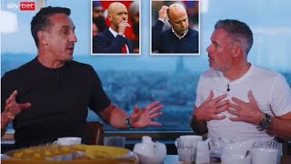 Gary Neville and Jamie Carragher Clash in Heated Man United Manager Debate [upl. by Publia366]